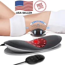 Electric Lumbar Massager For Lower Back Pain Relief Muscle Relaxer Sciatica 