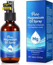 Pure Magnesium Oil Spray - Magnesium Chloride Oil Spray - Magnesium Spray for Fe