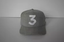 Chance The Rapper 3 New Era Cap Snapback Hat (GRAY) 100% Authentic