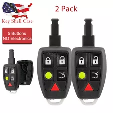 2 for 2005 2006 2007 2008 2009 2010 Volvo C30 C70 S40 V50 Remote Key Shell Case (For: 2008 Volvo C30)