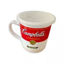 New 2010 Campbell's Soup 14 oz Hot Handy Plastic Microwave Mug Cup w/ Lid FrShip