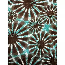 Teal Tie Dye Stretch Apparel Knit - David Textiles - Apparel Fabric-By the yard