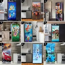 3D Fridge Door Self-Adhesive Decal Wall Sticker Refrigerator Wrap Decor Disney