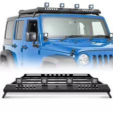 For 07-24 Jeep Wrangler JK JL&Gladiator JT 4 Door Hardtop Roof Rack Cargo Basket