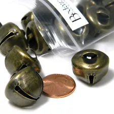 20 Big 3/4 inch (19mm) Antique Bronze Christmas Jingle Bells for Jewelry, Crafts