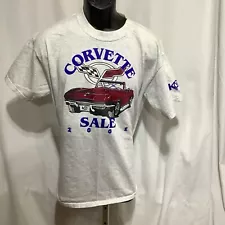 Kansas City MO Auto Auction 2001 Corvette Sale Gray T-Shirt L, XL or XXL