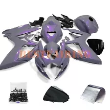 Chameleon Gray Dazz Purple Fairing +Tank Cover for SUZUKI GSXR600/750 2006 2007