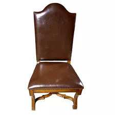 Leather High Back Chair