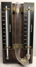 1920’s Tycos Hygrometer With Thermometer And Wet And Dry Bulb