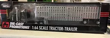 DCP KENWORTH GF Black W900L W/ 86" SLEEPER & WILSON CATTLE TRAILER 1/64 NIB