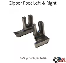 Zipper Foot Left Right Walking Machine Singer 16-188