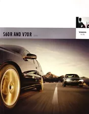 2005 VOLVO S60R V70R sales brochure catalog 05 US S60 V70 R