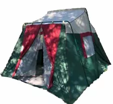 Vintage 80’ Coleman 12’x9’ Cabin Camping Tent Large Green