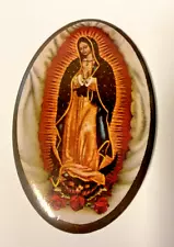 Our Lady of Guadalupe Vintage 3" Pin, New #AB-51-A