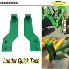 2PCS Loader Quick Tach Weld On Mounting Brackets for John Deere Heavy Duty Steel