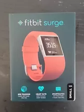 Fitbit Surge Fitness Super Watch With Heart Rate Monitor Tangerine - Small