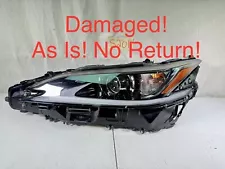 OEM 2019 2020 2021 LEXUS ES350 ES300h LED HEADLIGHT SINGLE BEAM LEFT LH