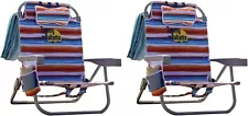 Tommy Bahama Backpack Beach Chair Multi-Striped 2 PACK