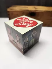 COOL I LOVE LUCY TV SHOW FOLDING PAPERWEIGHT CUBE UNFOLDS FOR PICTURES FROM SHOW