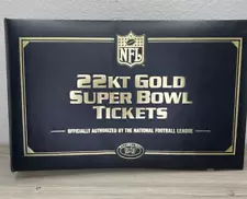 NFL 22kt Gold Super Bowl Tickets 8 out of 47 Read Description for Tickets