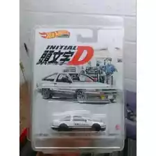 Hot Wheels CUSTOM Initial D Toyota AE86 Trueno Premiumð¥ w/ Metal Base & Rubber