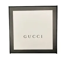Gucci Gift Box White Black Cream Box only Appropriate 5 x 5 ” Pre Owned Used Sma