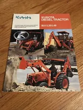 Genuine Kubota B21 L35 L48 diesel tractor dealership brochure sales guide