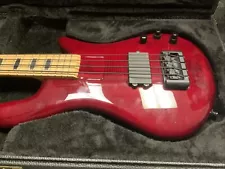 Stuart Spector 4 String Bass Guitar Cherry Finish With Case,