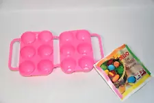 Vintage JELLO Jiggler EGG Molds ETCHED Gelatin SHOTS Pink EASTER Party - NEW