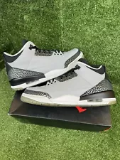 Nike Air Jordan 3 Retro Wolf Grey size 11 136064-004 OG Cement White Black NICE