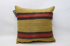 Decorative kilim pillow, 18x18 pillow, Sofa pillow, Oushak kilim pillow, 0408