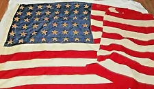 RARE Vintage USA 1945 WWII Transport/Causally Flag 48 GOLD STAR Provenance RARE