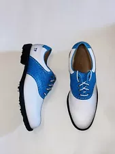 FootJoy Icon Men's Size 11 M White/Blue Golf Shoes