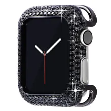 Diamond Bling Case Metal Frame Cover For Apple Watch Series 9 8 7 6 5 SE 41/45mm