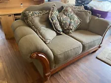 Mediterranean Style Cloth Loveseat