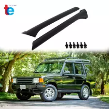 Fit For 1999-2004 Land Rover Discovery L&R Windshield Outer Trim Pillar Molding