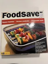 Foodsaver 663 Square Marinating Vacuum Sealer Canister Container 2.25 Quarts