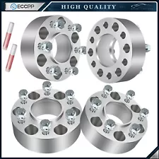 4 Pcs 2" 6x5 Hub Centric Wheel Spacers For 2002-2009 Chevy Trailblazer GMC Envoy