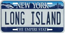 Long Island New York City Metal License Plate