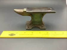 Vintage Green Cast Iron Mini Anvil For Jewelry Made in Japan