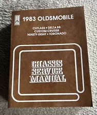 OEM Factory 1983 Oldsmobile Cutlass Delta 88 Dealership Chassis Service Manual