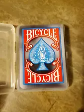 BICYCLE Playing Cards Deck 52 + Jokers Clear Plastic Poker Cards with Case Cool!