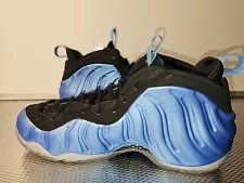 Nike Air Foamposite One University Blue Black White Size 11 UNC VNDS, Clean!