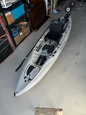 Hobie Mirage Outback Fishing Kayak W/ wheels, paddle, peddles + box