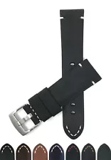 22mm Distressed Leather Watch Band Strap for Montblanc Star Classique