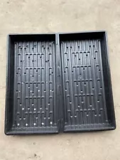 10 Micro Green Trays/2 Pieces (Holes & No Holes) Hydroponic Trays 20"x10"