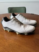 FootJoy DNA Optiflex Golf Shoes Mens 8M BOA Lacing White Leather Low