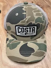 BRAND NEW COSTA DEL MAR DUCK CAMO TRUCKER HAT