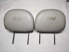 2006 - 2013 Chevy Impala SS Drivers & Passengers Front Leather Seat Head Rests