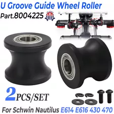 2X For Schwinn Nautilus E430, E470 Elliptical Roller Wheel 8004225 U Guide Wheel